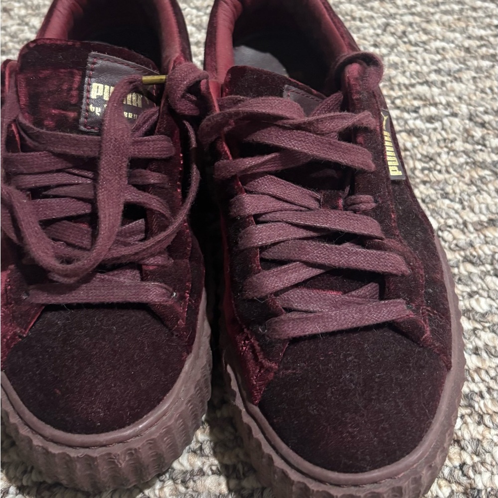 Puma FENTY Women's Sneakers in Burgundy Velvet